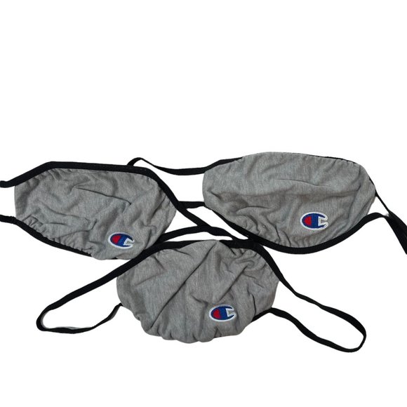 Champion 6 Adult Face Masks 2 Boxes Of 3 Concrete L/XL Reusable - Picture 4 of 8